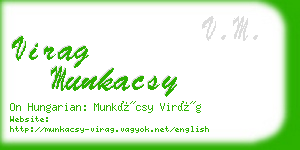 virag munkacsy business card